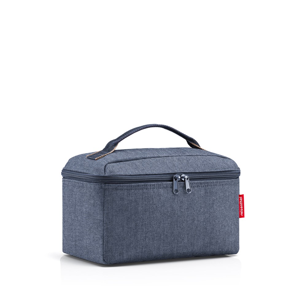 beautycase herringbone dark blue